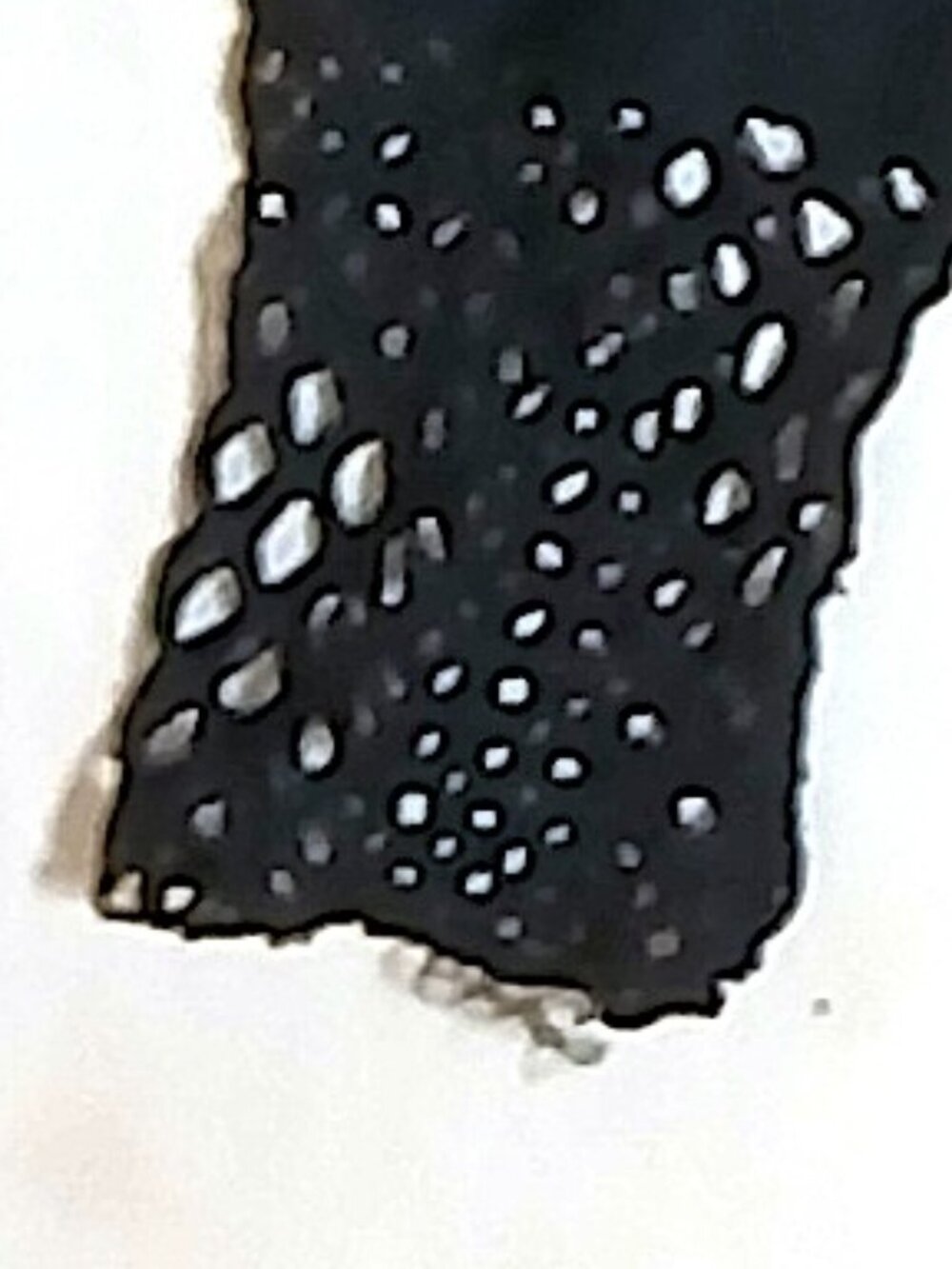 Vintage Y2K Lili Rose Women’s M Black Mesh Lace Stretch Top Goth Alt - Picture 6 of 6